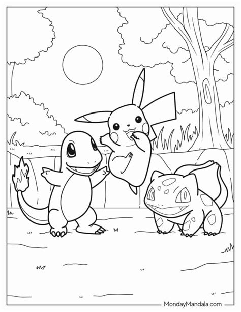 pokemon.coloring page|52 Pokemon Coloring Pages (Free PDF Printables)